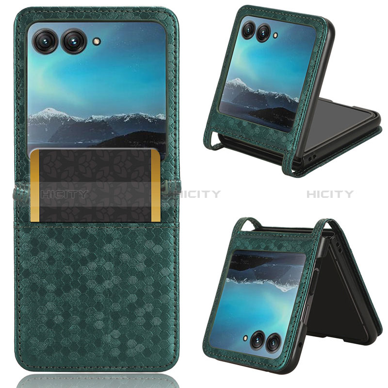 Funda Silicona Goma de Cuero Carcasa CX2 para Motorola Moto Razr 40 Ultra 5G