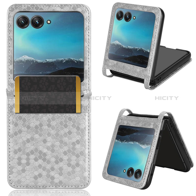 Funda Silicona Goma de Cuero Carcasa CX2 para Motorola Moto Razr 40 Ultra 5G