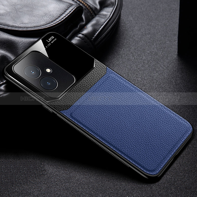 Funda Silicona Goma de Cuero Carcasa FL1 para Huawei Honor 100 5G Azul