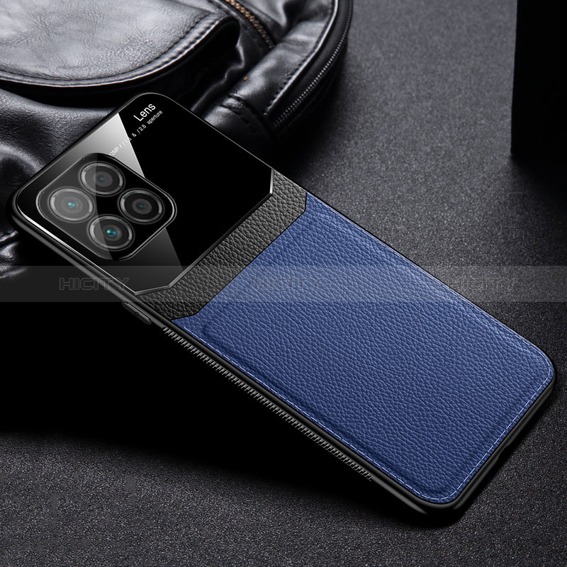 Funda Silicona Goma de Cuero Carcasa FL1 para Huawei Honor 70 Lite 5G Azul