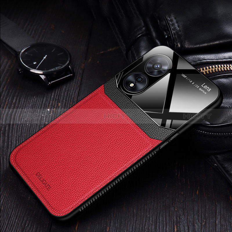 Funda Silicona Goma de Cuero Carcasa FL1 para Oppo A97 5G