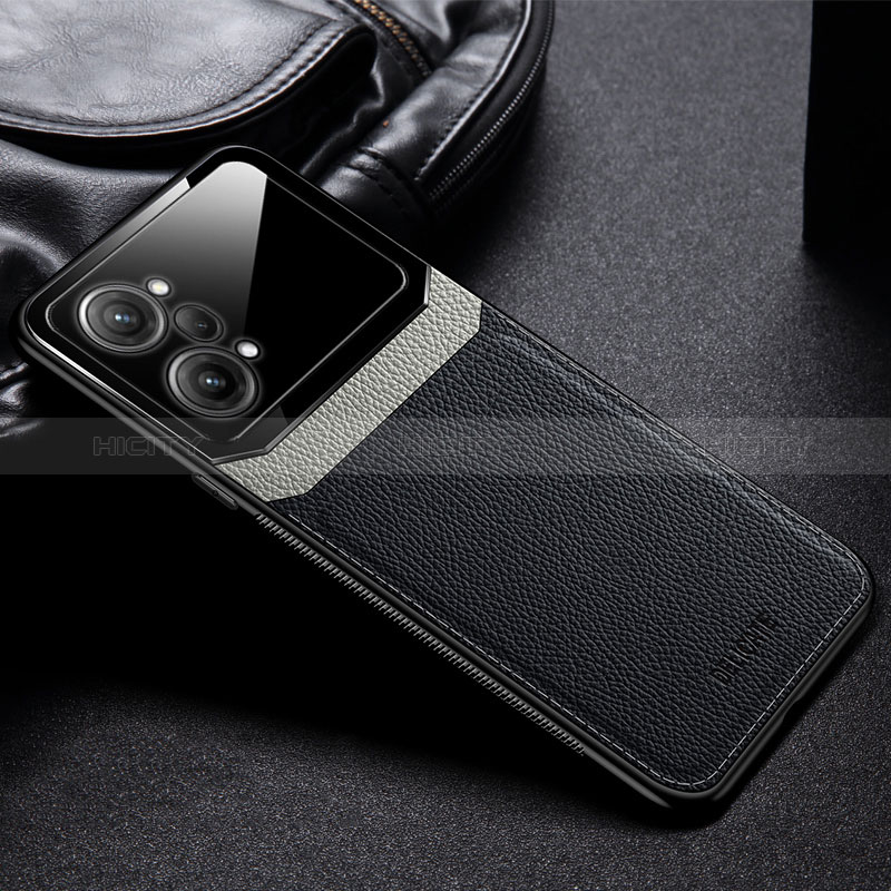 Funda Silicona Goma de Cuero Carcasa FL1 para Oppo K10 Pro 5G Negro