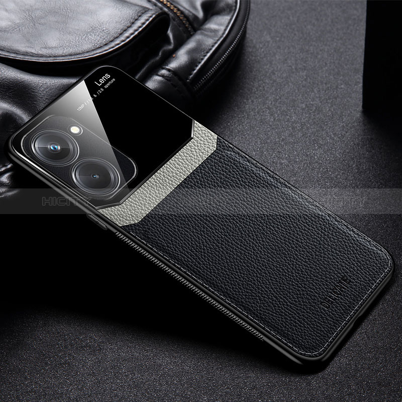 Funda Silicona Goma de Cuero Carcasa FL1 para Realme V20 5G