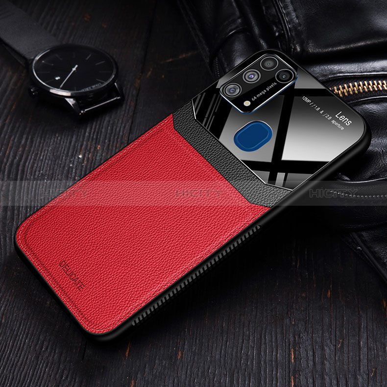 Funda Silicona Goma de Cuero Carcasa FL1 para Samsung Galaxy M31 Prime Edition