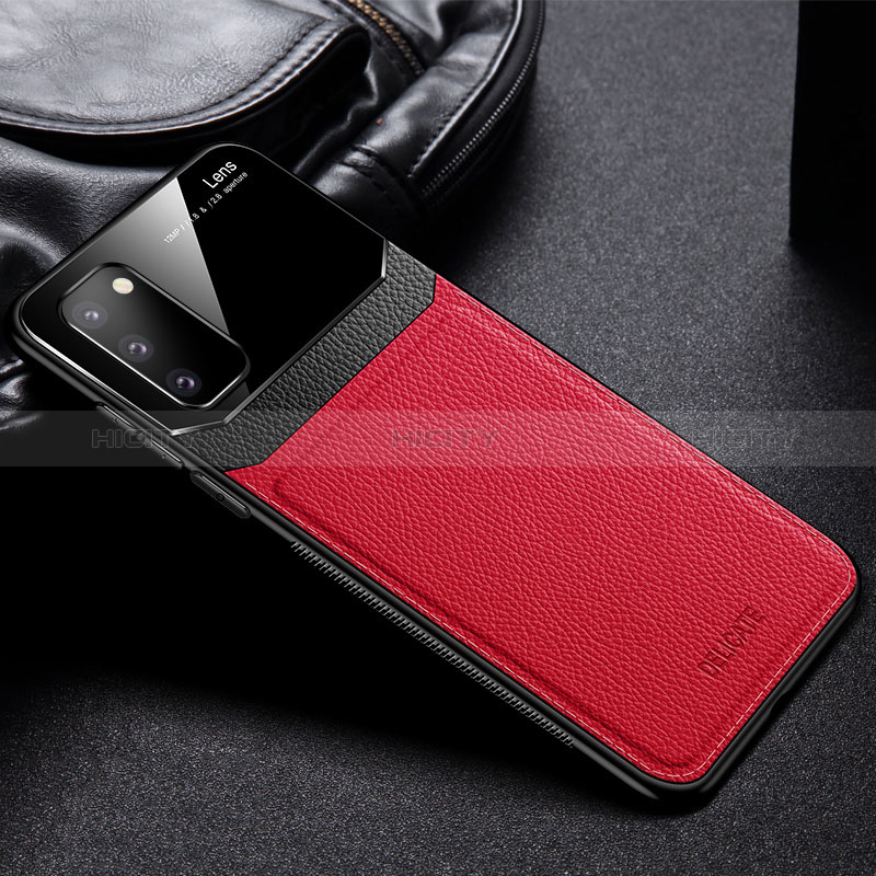 Funda Silicona Goma de Cuero Carcasa FL1 para Samsung Galaxy S20 FE 5G Rojo