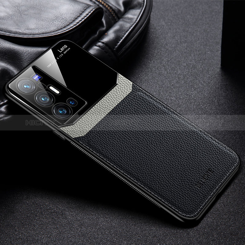 Funda Silicona Goma de Cuero Carcasa FL1 para Vivo X70 Pro+ Plus 5G