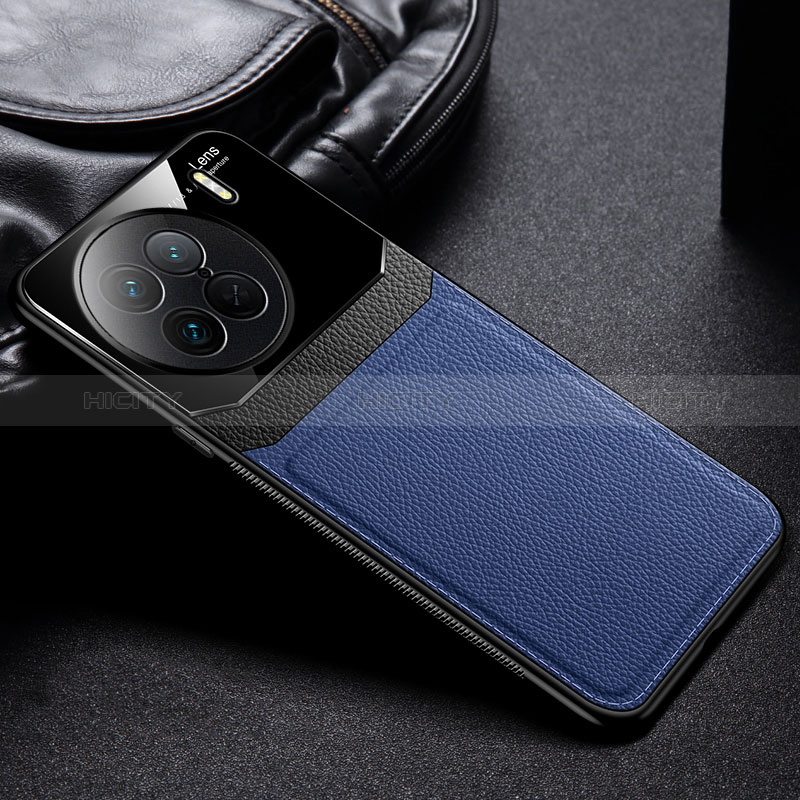 Funda Silicona Goma de Cuero Carcasa FL1 para Vivo X90 Pro 5G Azul