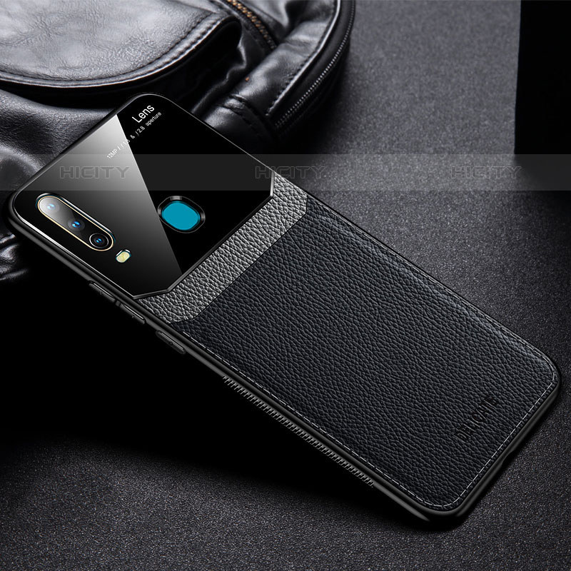 Funda Silicona Goma de Cuero Carcasa FL1 para Vivo Y11 Negro