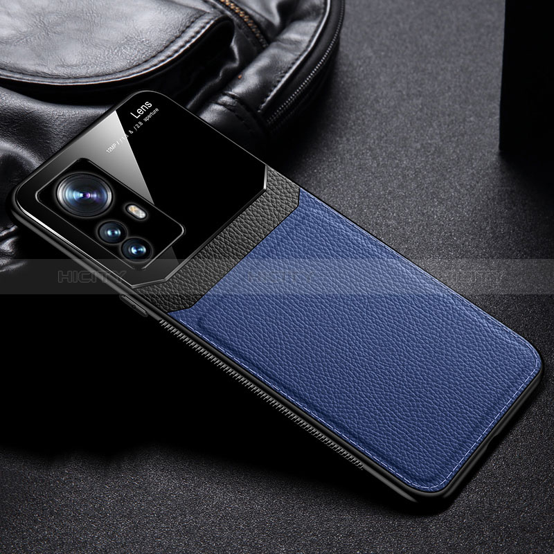 Funda Silicona Goma de Cuero Carcasa FL1 para Xiaomi Mi 12T 5G Azul