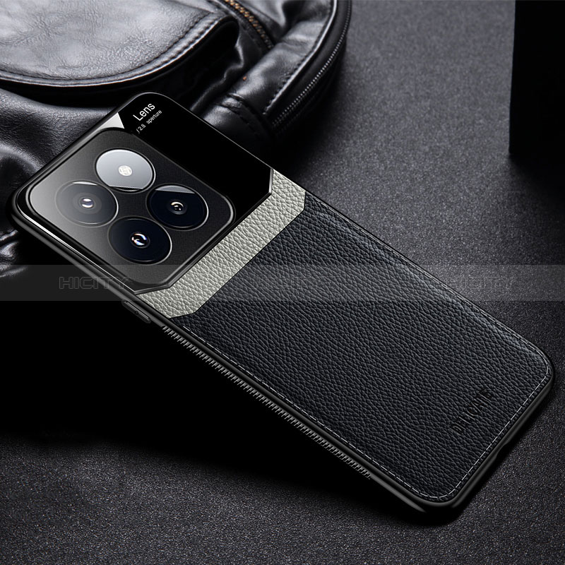 Funda Silicona Goma de Cuero Carcasa FL1 para Xiaomi Mi 14 5G