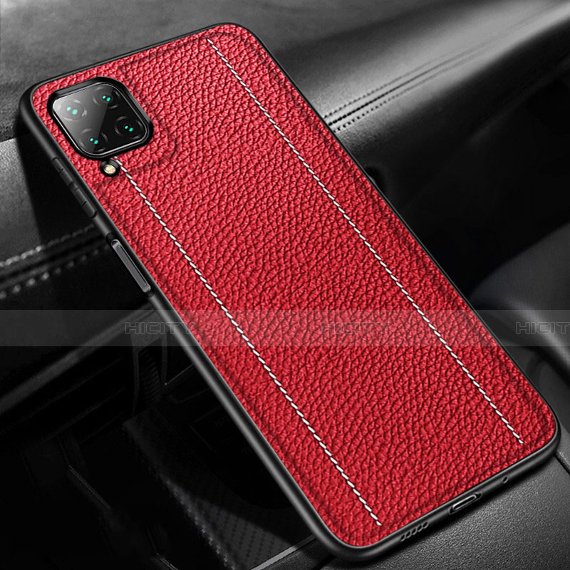 Funda Silicona Goma de Cuero Carcasa H01 para Huawei Nova 6 SE Rojo