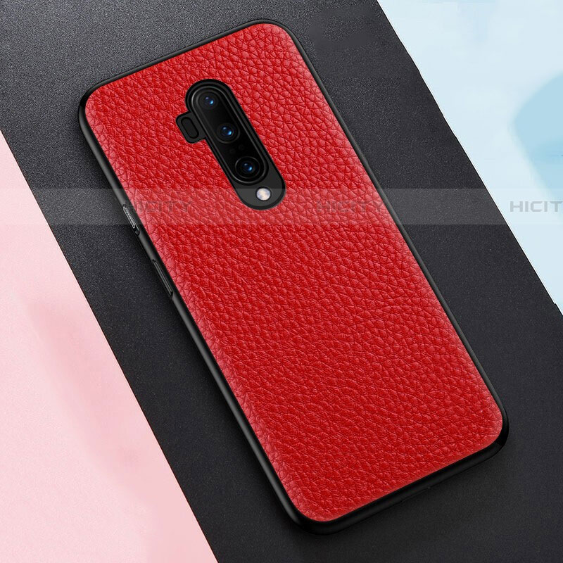 Funda Silicona Goma de Cuero Carcasa H01 para OnePlus 7T Pro