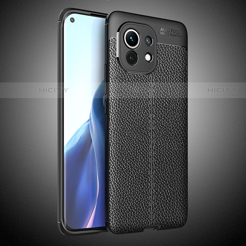 Funda Silicona Goma de Cuero Carcasa H01 para Xiaomi Mi 11 Lite 4G