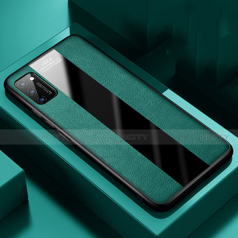 Funda Silicona Goma de Cuero Carcasa H02 para Huawei Honor V30 Pro 5G Verde