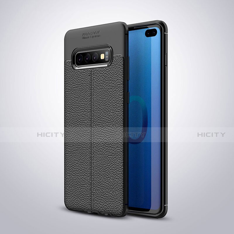 Funda Silicona Goma de Cuero Carcasa H02 para Samsung Galaxy S10 Plus