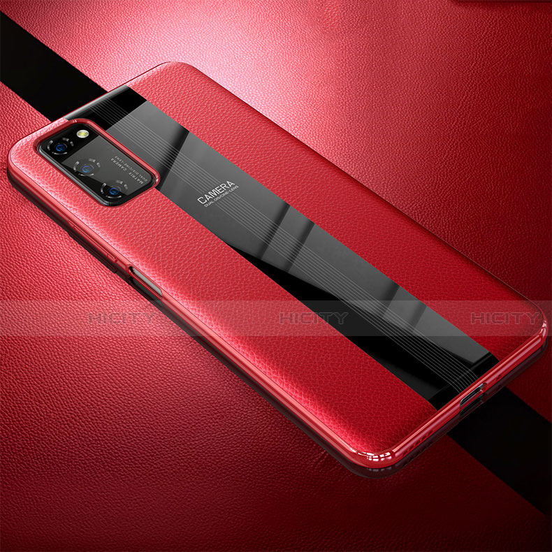 Funda Silicona Goma de Cuero Carcasa H03 para Huawei Honor View 30 5G Rojo