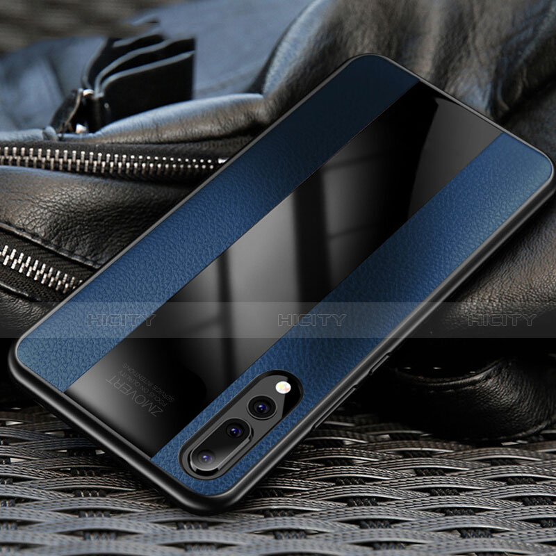 Funda Silicona Goma de Cuero Carcasa H03 para Huawei P20 Pro