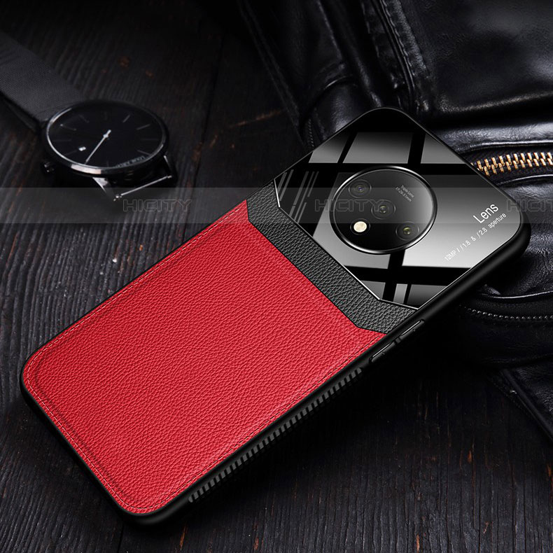 Funda Silicona Goma de Cuero Carcasa H03 para OnePlus 7T