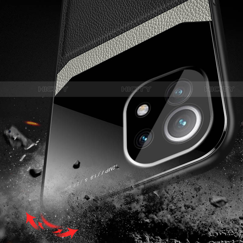 Funda Silicona Goma de Cuero Carcasa H04 para Xiaomi Mi 11 Lite 5G