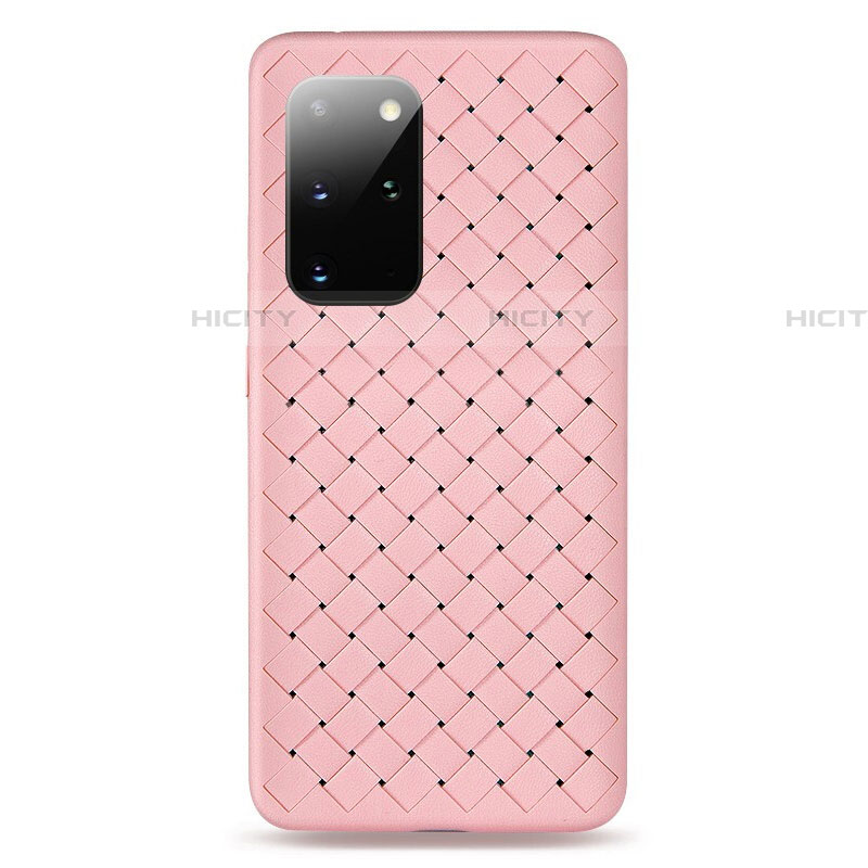 Funda Silicona Goma de Cuero Carcasa H05 para Samsung Galaxy S20 Plus Rosa