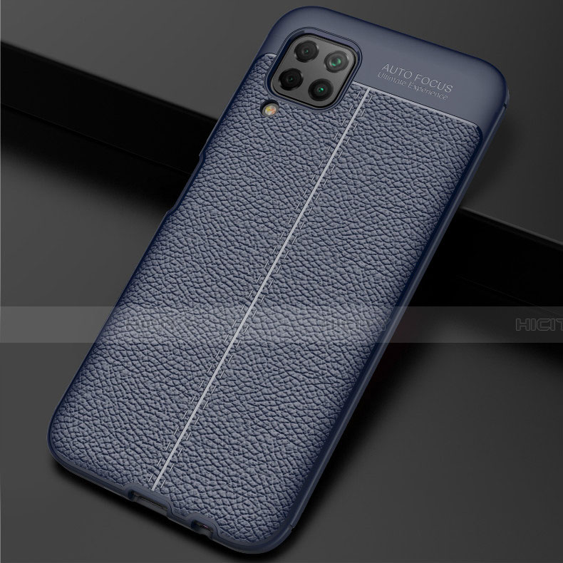 Funda Silicona Goma de Cuero Carcasa H06 para Huawei Nova 6 SE Azul