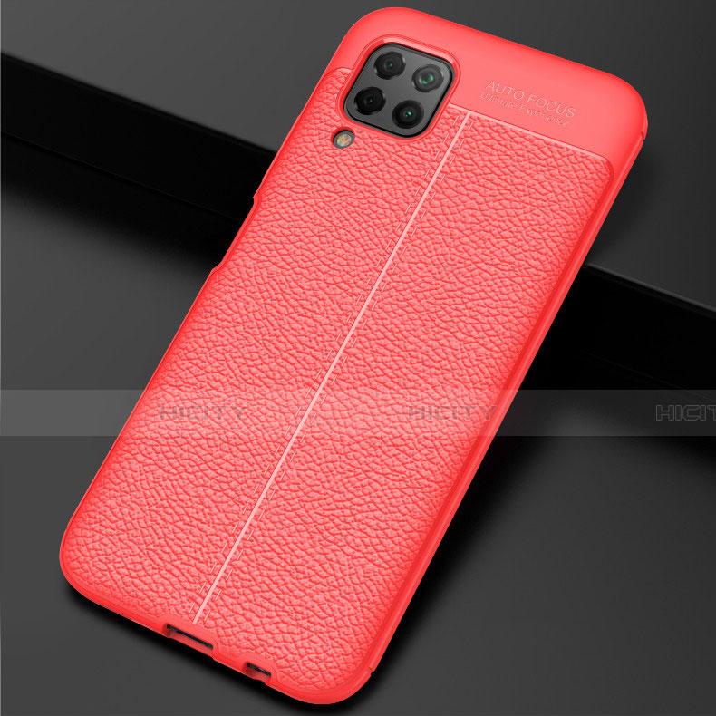 Funda Silicona Goma de Cuero Carcasa H06 para Huawei Nova 6 SE Rojo