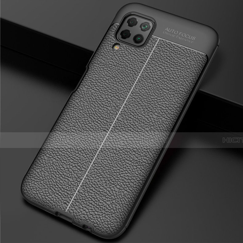 Funda Silicona Goma de Cuero Carcasa H06 para Huawei Nova 7i Negro