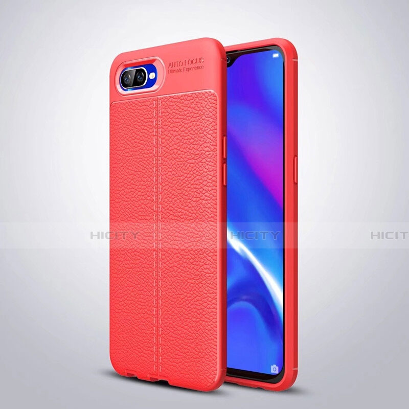 Funda Silicona Goma de Cuero Carcasa H06 para Oppo K1