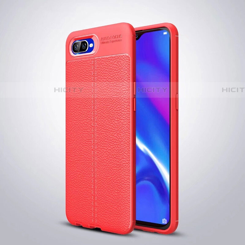 Funda Silicona Goma de Cuero Carcasa H06 para Oppo RX17 Neo