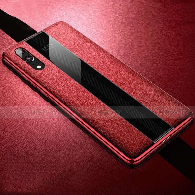 Funda Silicona Goma de Cuero Carcasa H07 para Huawei P20