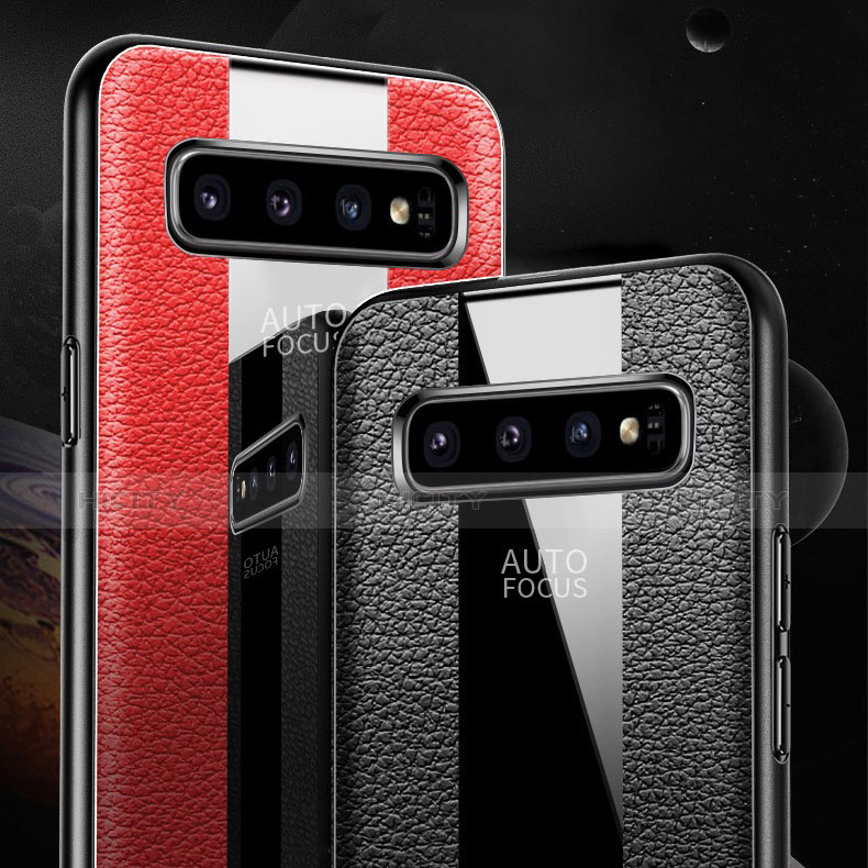 Funda Silicona Goma de Cuero Carcasa L01 para Samsung Galaxy S10 Plus