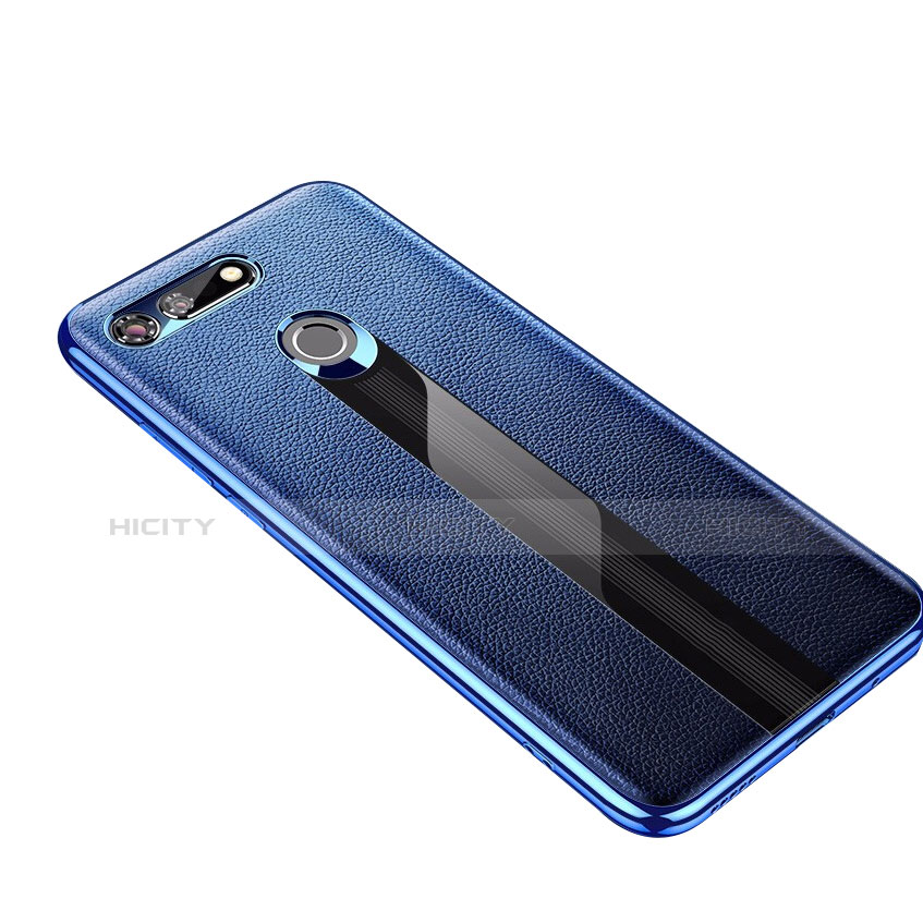 Funda Silicona Goma de Cuero Carcasa M01 para Huawei Honor V20 Azul