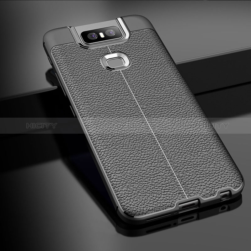 Funda Silicona Goma de Cuero Carcasa para Asus Zenfone 6 ZS630KL