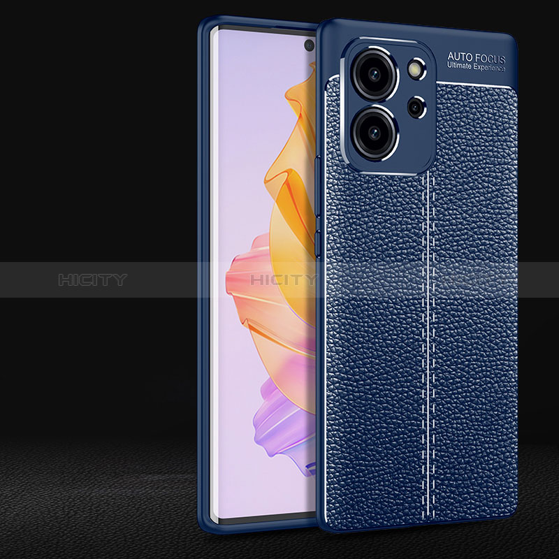 Funda Silicona Goma de Cuero Carcasa para Huawei Honor 80 SE 5G Azul