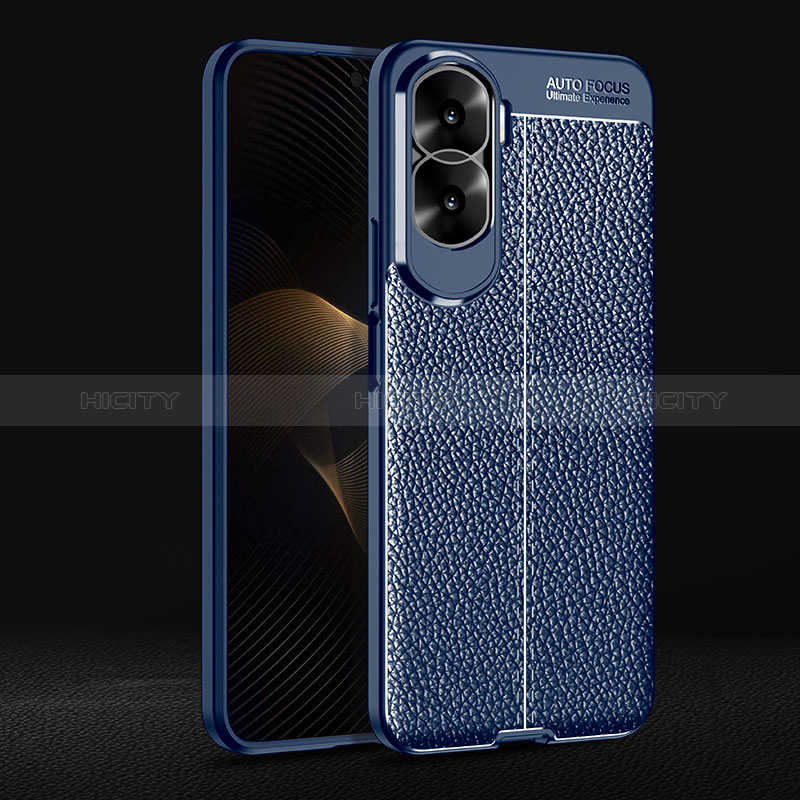 Funda Silicona Goma de Cuero Carcasa para Huawei Honor 90 Lite 5G Azul