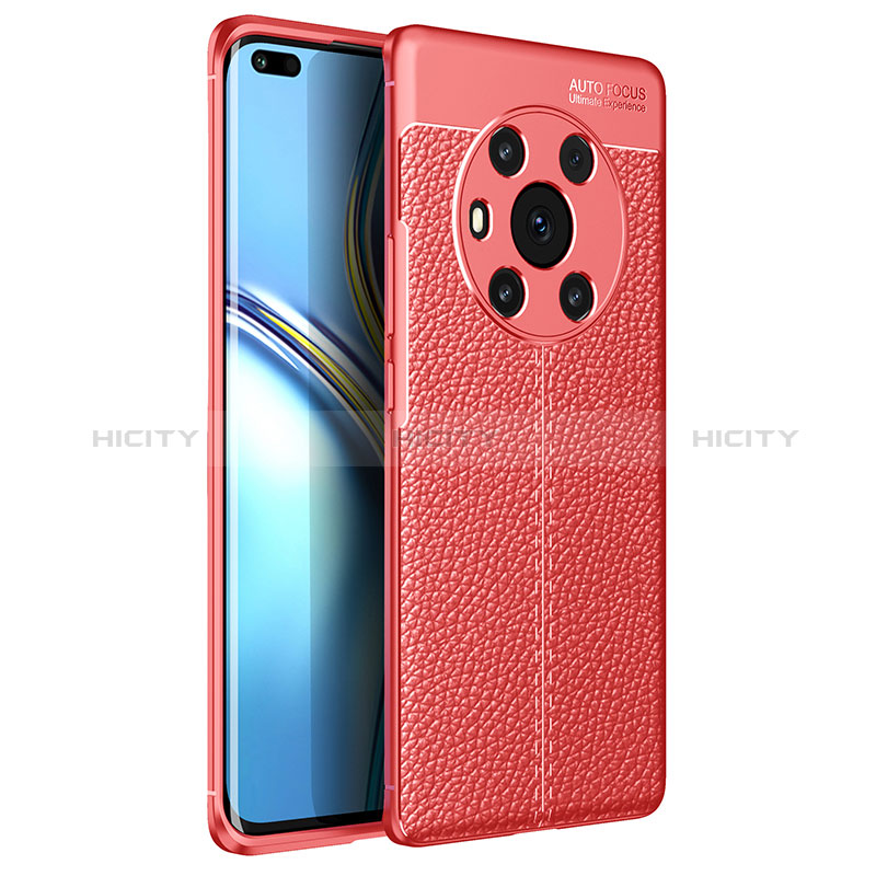 Funda Silicona Goma de Cuero Carcasa para Huawei Honor Magic3 5G Rojo