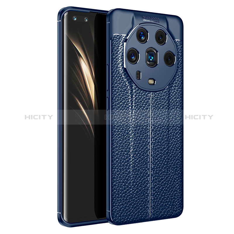 Funda Silicona Goma de Cuero Carcasa para Huawei Honor Magic4 Ultimate 5G Azul