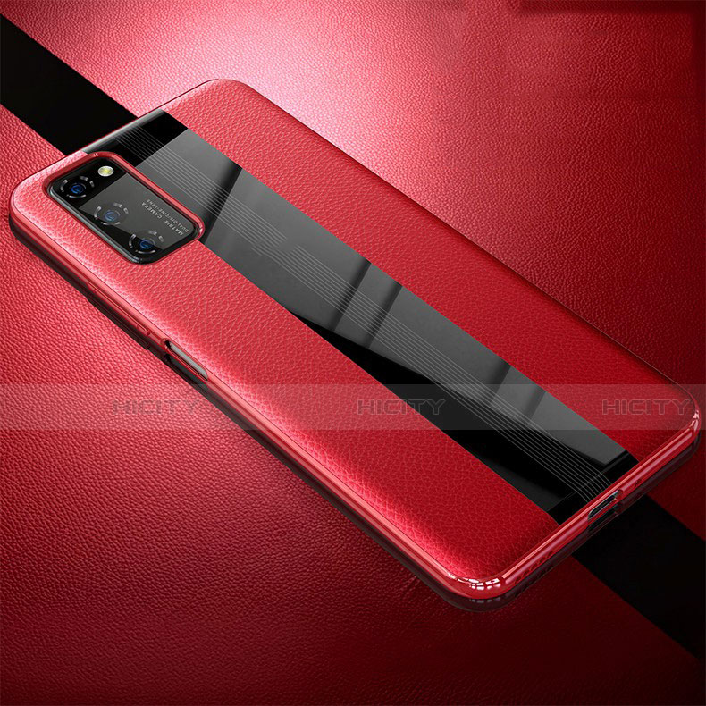 Funda Silicona Goma de Cuero Carcasa para Huawei Honor V30 Pro 5G Rojo