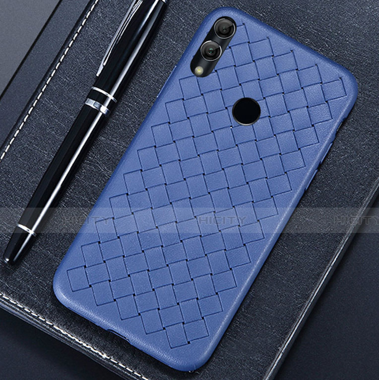 Funda Silicona Goma de Cuero Carcasa para Huawei Honor View 10 Lite Azul