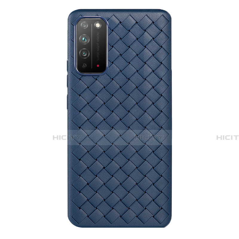 Funda Silicona Goma de Cuero Carcasa para Huawei Honor X10 5G Azul