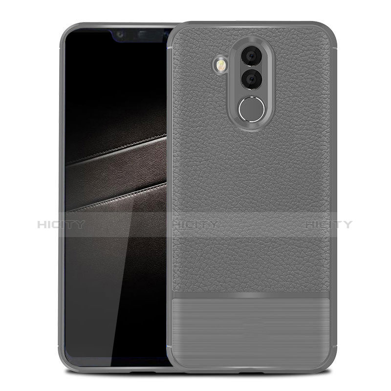 Funda Silicona Goma de Cuero Carcasa para Huawei Maimang 7 Gris