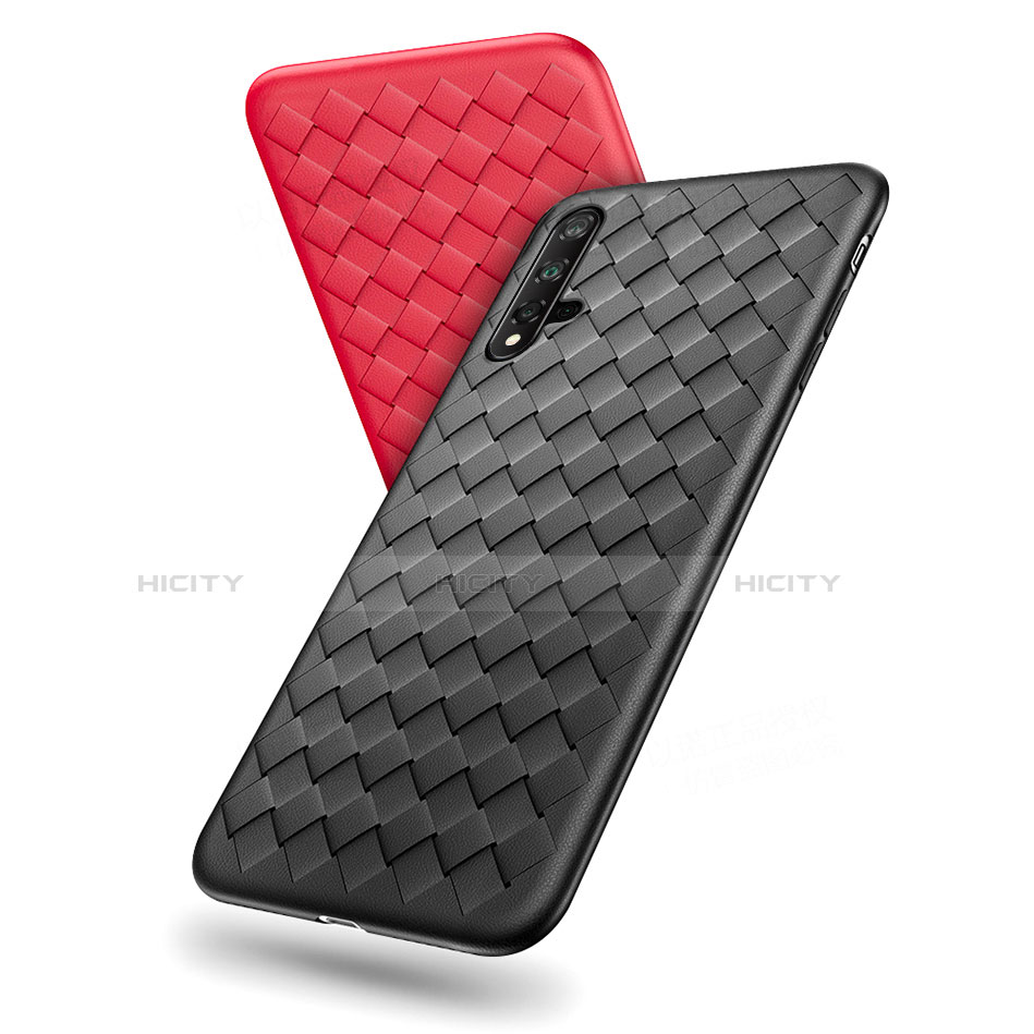 Funda Silicona Goma de Cuero Carcasa para Huawei Nova 5