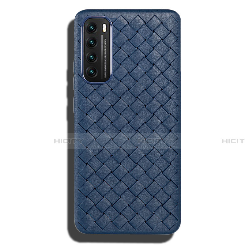 Funda Silicona Goma de Cuero Carcasa para Huawei Nova 7 5G Azul