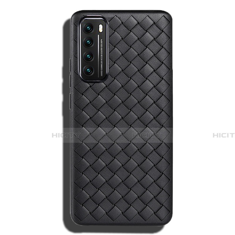 Funda Silicona Goma de Cuero Carcasa para Huawei Nova 7 5G Negro