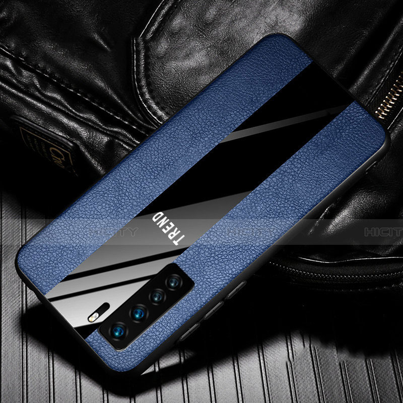 Funda Silicona Goma de Cuero Carcasa para Huawei Nova 7 SE 5G Azul