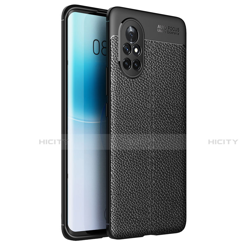 Funda Silicona Goma de Cuero Carcasa para Huawei Nova 8 5G Negro