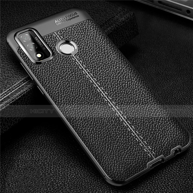 Funda Silicona Goma de Cuero Carcasa para Huawei P Smart (2020) Negro