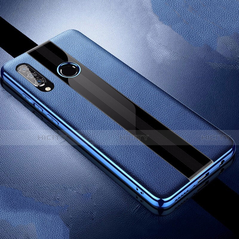Funda Silicona Goma de Cuero Carcasa para Huawei P30 Lite New Edition Azul