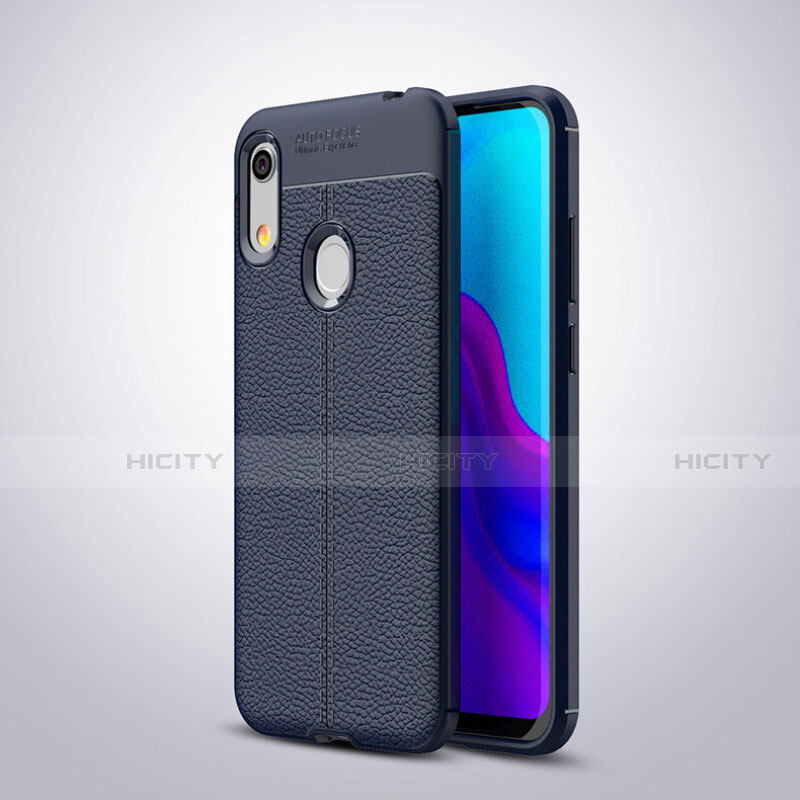 Funda Silicona Goma de Cuero Carcasa para Huawei Y6 Prime (2019) Azul