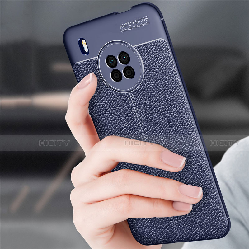 Funda Silicona Goma de Cuero Carcasa para Huawei Y9a